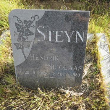 STEYN Hendrik Nicolaas 1904-1980