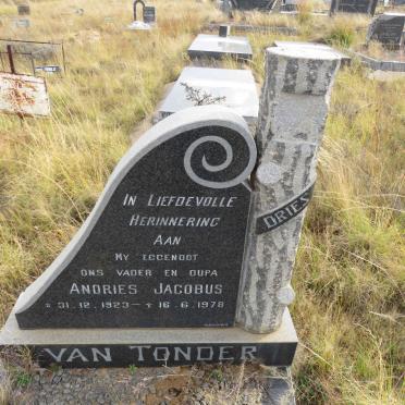 TONDER Andries Jacobus, van 1923-1978