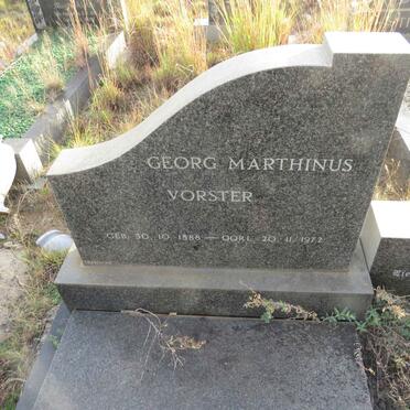 VORSTER Georg Marthinus 1888-1972 