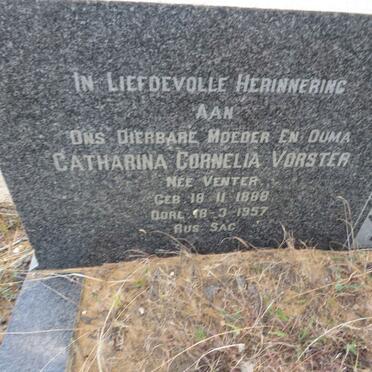 VORSTER Catharina Cornelia nee VENTER 1888-1957