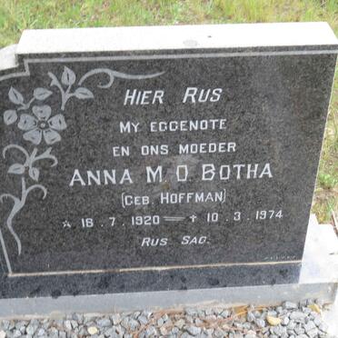 BOTHA Anna M.O. nee HOFFMAN 1920-1974