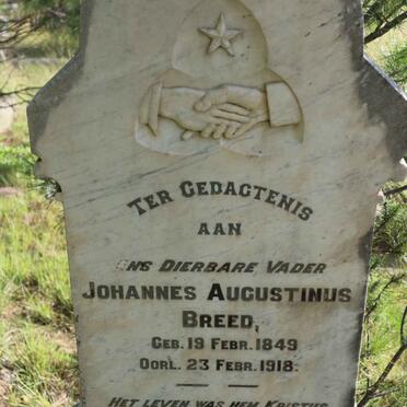 BREED Johannes Augustinus 1849-1918