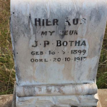 BOTHA J.P. 1899-1918