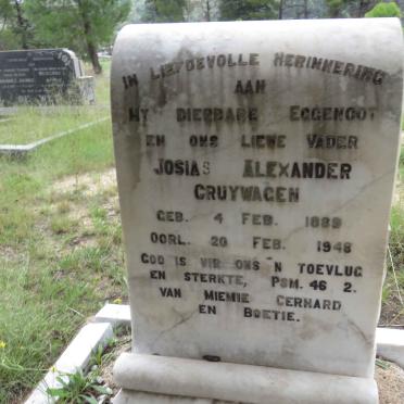 CRUYWAGEN Josias Alexander 1889-1948
