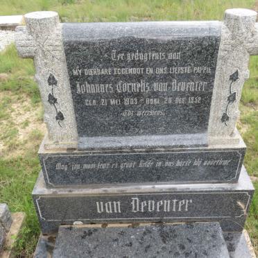 DEVENTER Johannes Cornelis, van 1903-1952