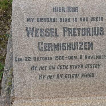 GERMISHUIZEN Wessel Pretorius 1906-1951