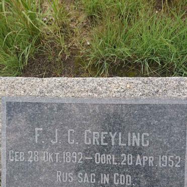 GREYLING F.J.C. 1892-1952