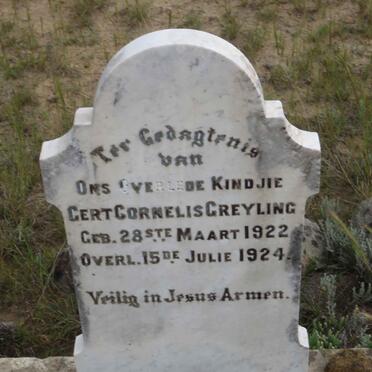 GREYLING Gert Cornelis 1922-1924