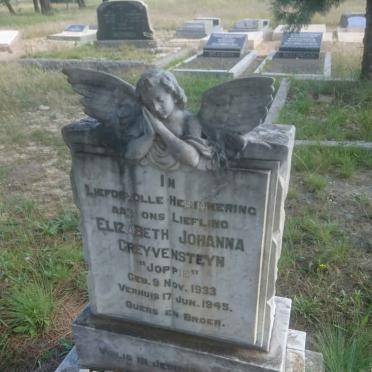 GREYVENSTEYN Elizabeth Johanna 1933-1945