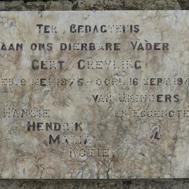 GREYLING Gert 1875-1944