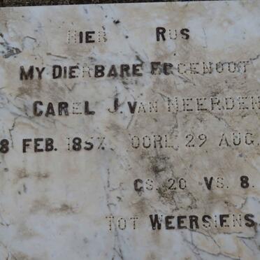 HEERDEN Carel J., van 1857-1947