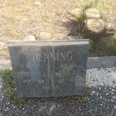 HENNING Stephanus J.P. 1854-1919 &amp; Maria J.P. 1861-1936