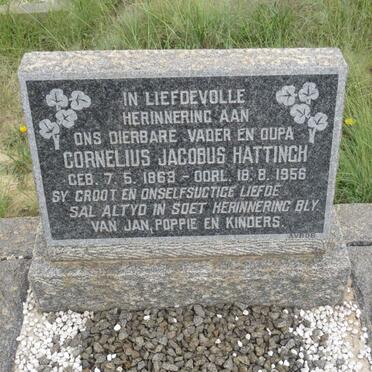 HATTINGH Cornelius Jacobus 1863-1956