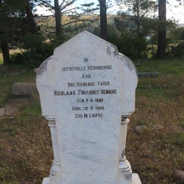 HENNING Nicolaas Johannes 1880-1954