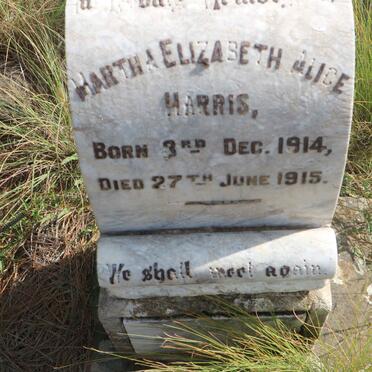 HARRIS Martha Elizabeth Alice 1914-1915