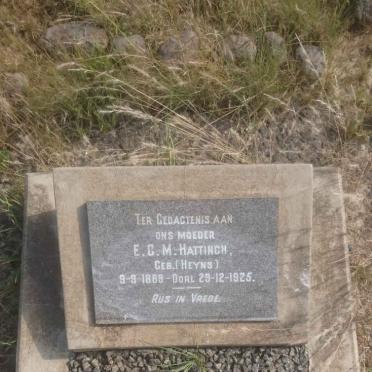 HATTINGH E.C.M. nee HEYNS 1869-1925