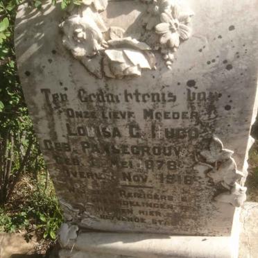 HUGO Louisa C. nee PANSEGROUW 1878-1918