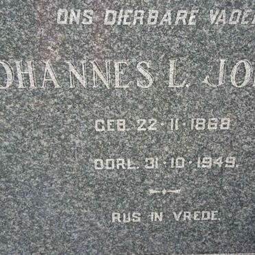 JORDAAN Johannes L. 1868-1949