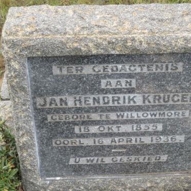 KRUGER Jan Hendrik 1855-1936