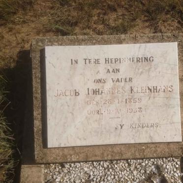 KLEINHANS Jacob Johannes 1859-1938