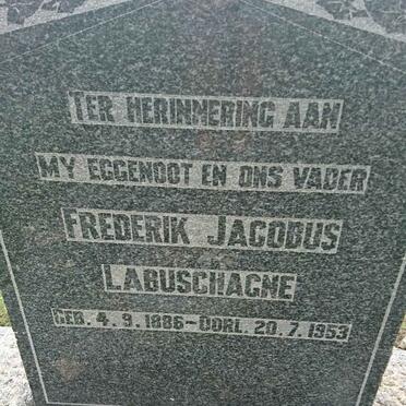 LABUSCHAGNE Frederik Jacobus 1886-1953