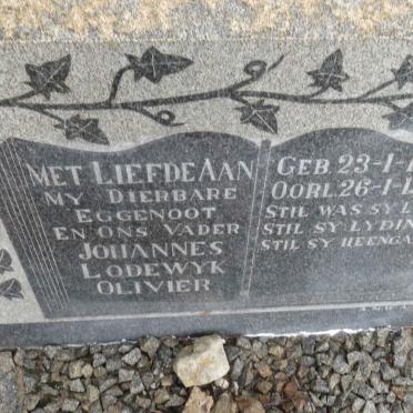 OLIVIER Johannes Lodewyk 1898-1948