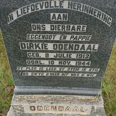 ODENDAAL Dirkie 1912-1944