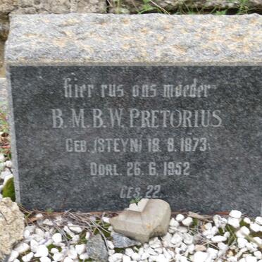 PRETORIUS B.M.B.W. nee STEYN 1873-1952