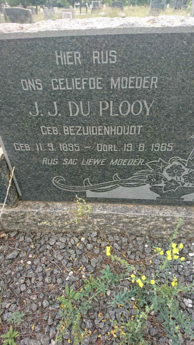 PLOOY J.J., du nee BEZUIDENHOUDT 1895-1965