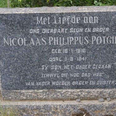 POTGIETER Nicolaas Philippus 1916-1941