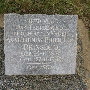 PRINSLOO Marthinus Philippus 1887-1942