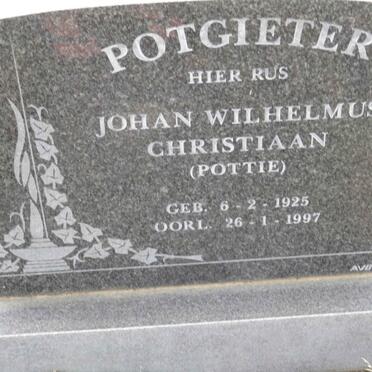 POTGIETER Johan Wilhelmus Christiaan 1925-1997
