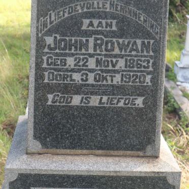 ROWAN John 1863-1920