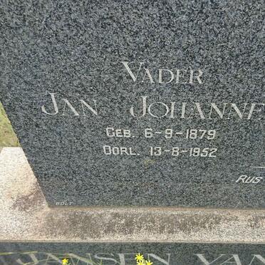 RENSBURG Jan Johannes, Jansen van 1879-1952 &amp; Susanna Isabella POTGIETER 1887-1952