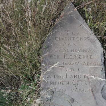 SCHOEMAN A.S.C.J. nee PIETERSE 1866-1921