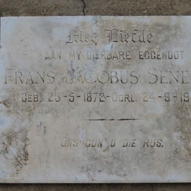 SENEKAL Frans Jacobus 1872-1948
