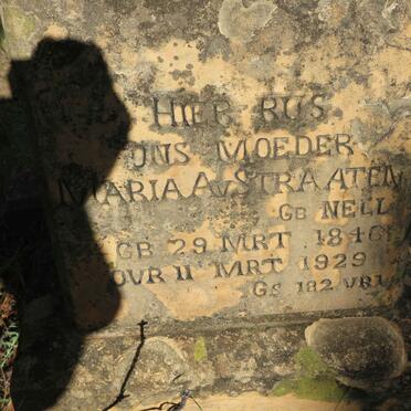 STRAATEN Maria A., v. nee NELL 1846-1929