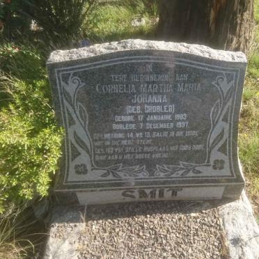 SMIT Cornelia Martha Maria Johanna nee GROBLER 1903-1937