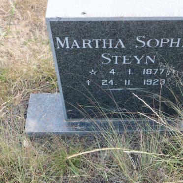 STEYN Martha Sophia 1877-1923