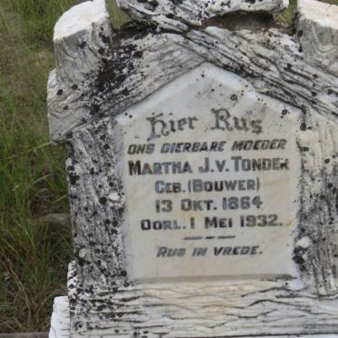 TONDER Martha J., v. nee BOUWER 1864-1932