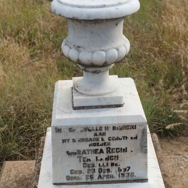 TERBLANCHE Dorathea Regina nee LUBBE 1897-1938