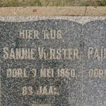 VORSTER Paul -1950 &amp; Sannie -1950