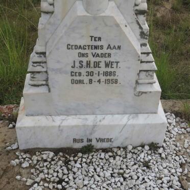 WET J.S.H., de 1886-1958