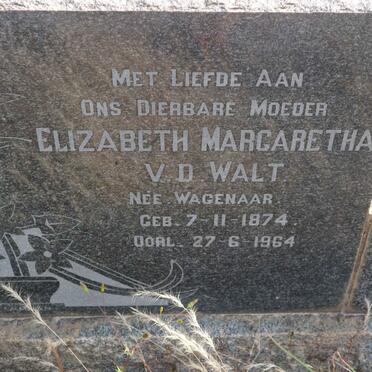 WALT Douw Gerbrandt, v.d. 1870-1941 &amp; Elizabeth Margaretha WAGENAAR 1874-1964