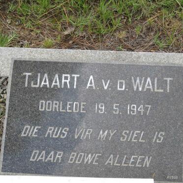 WALT Tjaart A., v.d. 1927-1947
