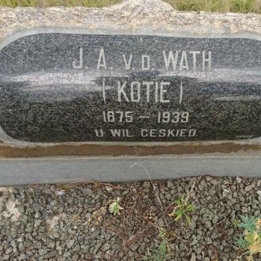 WATH J.A., v.d. 1875-1939