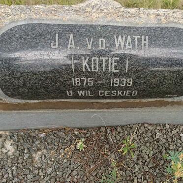 WATH J.A., v.d. 1875-1939