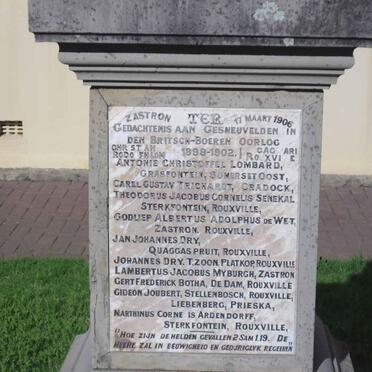 3. Plaque with list of names