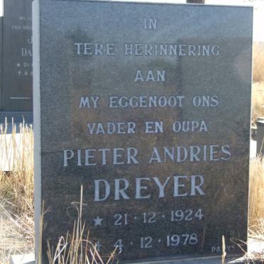 DREYER Pieter Andries 1924-1978