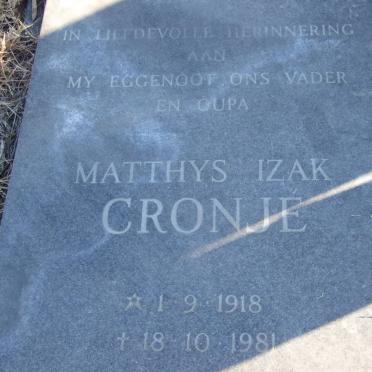 CRONJE Matthys Izak 1918-1981